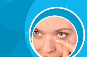 Girl Wearing Contact Lenses